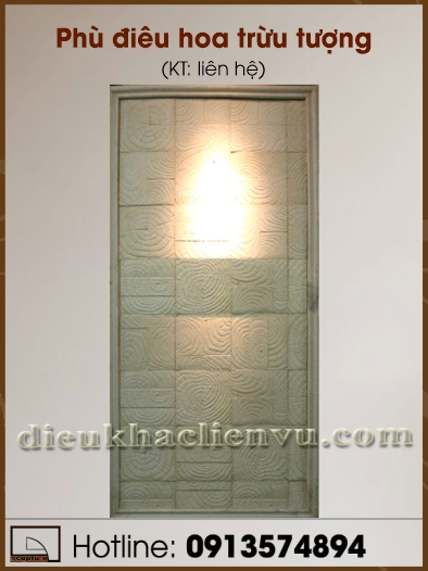 Phù điêu hoa trừu tượng